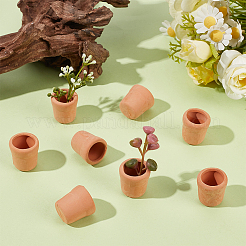 10 mini vaso di porcellana con ornamenti in miniatura&nbsp;DJEW-GF0001-93
