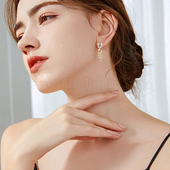 20шт латунь микро паве кубический цирконий крошечные крестики&nbsp;ZIRC-SC0001-36