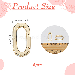 6 anello a molla in ottone micro pavé con zirconi cubici trasparenti&nbsp;ZIRC-DR0001-07