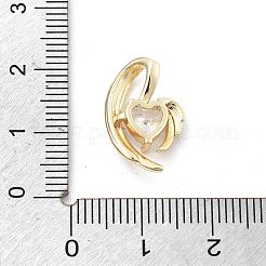Ottone micro spianare pendenti zirconi&nbsp;KK-D283-07G