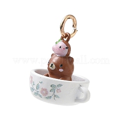 Pendentifs en laiton peints à la bombe et imprimés aux UV&nbsp;KK-CBA6775-01D