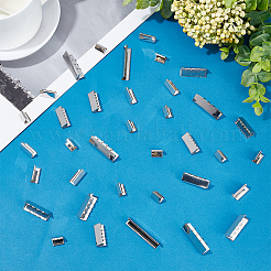 42 Stück Messing-Band-Crimp-Enden in 6 Größen&nbsp;KK-PH0009-45