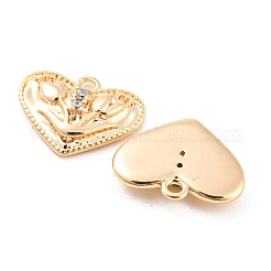 Латунные микро проложить кубического циркония подвески&nbsp;KK-E090-12G