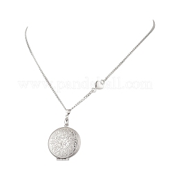 Кулон-медальон в форме сердца&nbsp;NJEW-JN05839