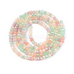 Стеклянные бусины с гальваническим покрытием &nbsp;GLAA-T023-A16-03