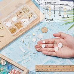 Набор для самостоятельного изготовления сережек-подвесок из натуральных ракушек&nbsp;DIY-SC0025-83