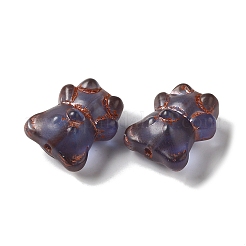Cuentas de lampwork transparente&nbsp;LAMP-P065-06A-04