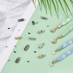 48 шт. 3-х цветные цинковые наконечники для шнура&nbsp;FIND-PH0023-60A