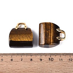 Natürlichen Tigerauge Anhänger&nbsp;G-Q602-01G-02