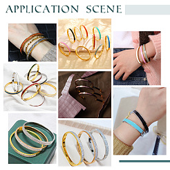 1шт. браслеты из нержавеющей стали с рифлением&nbsp;STAS-UN0042-50A-G