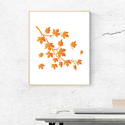 1 Set ausgehöhlte Zeichen- und Malschablonen mit Herbstmotiv für Haustiere.&nbsp;DIY-MA0001-54
