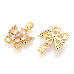 Латунные микро проложить кубического циркония подвески&nbsp;KK-N254-232G