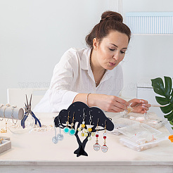 Непрозрачное акриловое дерево для серег&nbsp;EDIS-WH0030-12