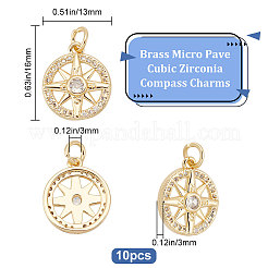 10шт латунные подвески&nbsp;KK-BBC0007-56