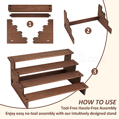 4-уровневый деревянный органайзер для выставочных стендов&nbsp;ODIS-WH0329-97