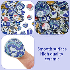 Azulejos de mosaico de porcelana de 500 g y 4 colores&nbsp;DIY-SP0007-87