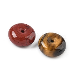 Подвески в виде пончика/диска из смешанных натуральных и синтетических драгоценных камней&nbsp;G-M454-01B