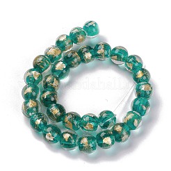 Ручной золотой песок бусины бисер нитей&nbsp;LAMP-C010-01F