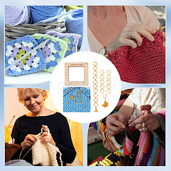 Инструмент для вязания свитеров из сплава и дерева AJEW-WH0472-20H