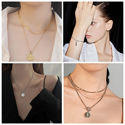 Наборы для самостоятельного изготовления украшений из цепочки-скрепки&nbsp;DIY-SC0014-49G