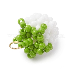 Подвески в виде томатов из стеклянных бусин&nbsp;PALLOY-MZ01081-02