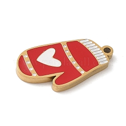 Эмалевые подвески из нержавеющей стали 304 с рождественской тематикой&nbsp;STAS-K312-04K-G