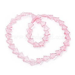 Chapelets de perles en verre transparent&nbsp;EGLA-C002-A02