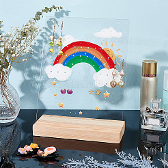 Прозрачные акриловые стойки для серег&nbsp;EDIS-WH0035-13