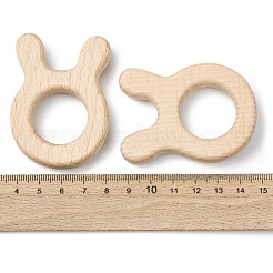Verbindungsringe aus natürlichem Buchenholz&nbsp;WOOD-I017-02