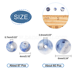 2 filo 2 fili di perline di sodalite naturale&nbsp;G-CA0001-41
