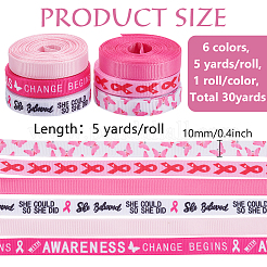 6 рулон 6-цветной полиэстеровой информационная лента с принтом в виде репсовой ленты&nbsp;OCOR-WR0001-53