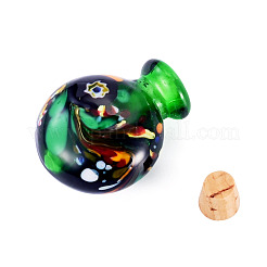 Pendentifs de bouteille de parfum vernissés manuels&nbsp;LAMP-TADJ0001-05A