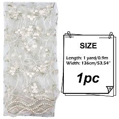 Вышивка цветочным узором отделка полиэстером&nbsp;DIY-WH0308-147B