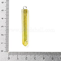 Гальванизированные натуральные кварцевые подвески&nbsp;G-P315-B01-02P