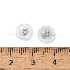 Долговечные латунные силиконовые ушные гайки с покрытием&nbsp;KK-K381-04P