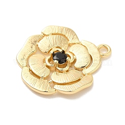 Латунь стекло кулоны&nbsp;KK-Z073-15G-02