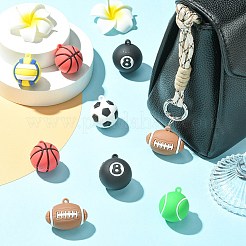 12 шт. 6 стиля непрозрачных пластиковых подвесок из ПВХ&nbsp;KY-CJ0002-15