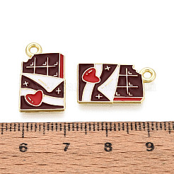Подвески из сплава с эмалью ко дню святого валентина&nbsp;ENAM-T023-20A