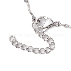 304 in acciaio inossidabile con catena a maglie ondulate in macramè&nbsp;NJEW-JN05065-02