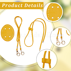 Комплекты аксессуаров для нижнего плечевого ремня из искусственной кожи ручной работы&nbsp;AJEW-CL0001-73A