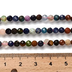 Природных драгоценных камней смешанного бисер нитей&nbsp;LS-G-RM2025-A16-4mm