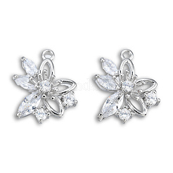 Подвески из латуни с прозрачным фианитом&nbsp;KK-N235-042P