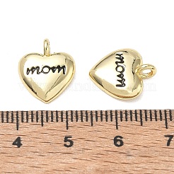 Pendentifs en laiton et émail pour la fête des mères&nbsp;KK-CBA9234-06G-02