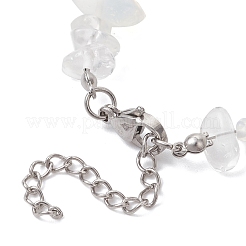 Браслеты с подвесками из натуральных спиральных ракушек и жемчуга для женщин&nbsp;BJEW-TA00706