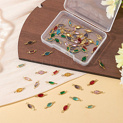 60 шт. 12 стиля латунные подвески-коннекторы из стекла k9&nbsp;KK-TA0003-13