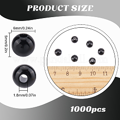 Непрозрачные акриловые бусины&nbsp;MACR-SP0001-27A-01
