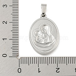 Pendentifs en acier inoxydable 304 anti-ternissement&nbsp;STAS-B071-02A-20P