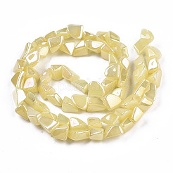 Стеклянные бусины с гальваническим покрытием &nbsp;EGLA-T024-01A-02