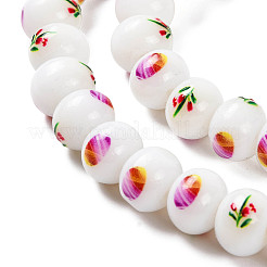 Impression de perles de verre pour la fabrication de colliers et de bracelets&nbsp;GLAA-B020-03A-07