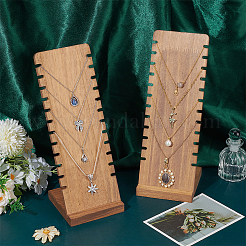 Présentoir à bijoux en bois de cèdre avec pendentif et collier&nbsp;LS-ODIS-WH0078-23